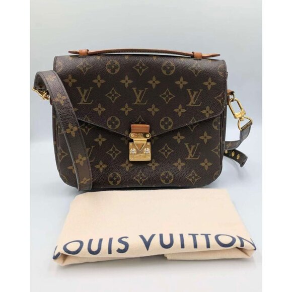 Pre-owned Louis Vuitton Monogram Canvas Pochette Métis Bag Brown M44875 - Picture 16 of 16